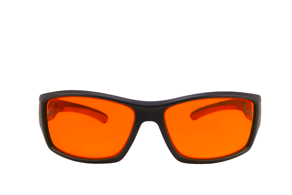 Onyx Blue Light Blocking Glasses Readers Front View