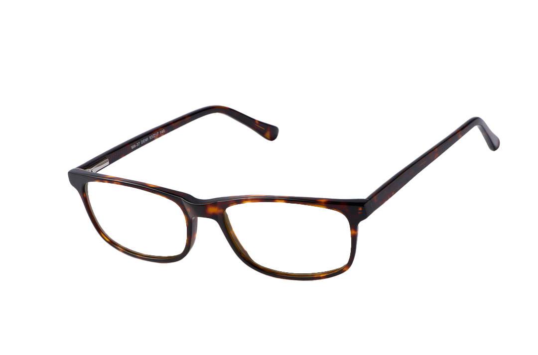 Tortoise Shell Computer Glasses Prescription Angled View