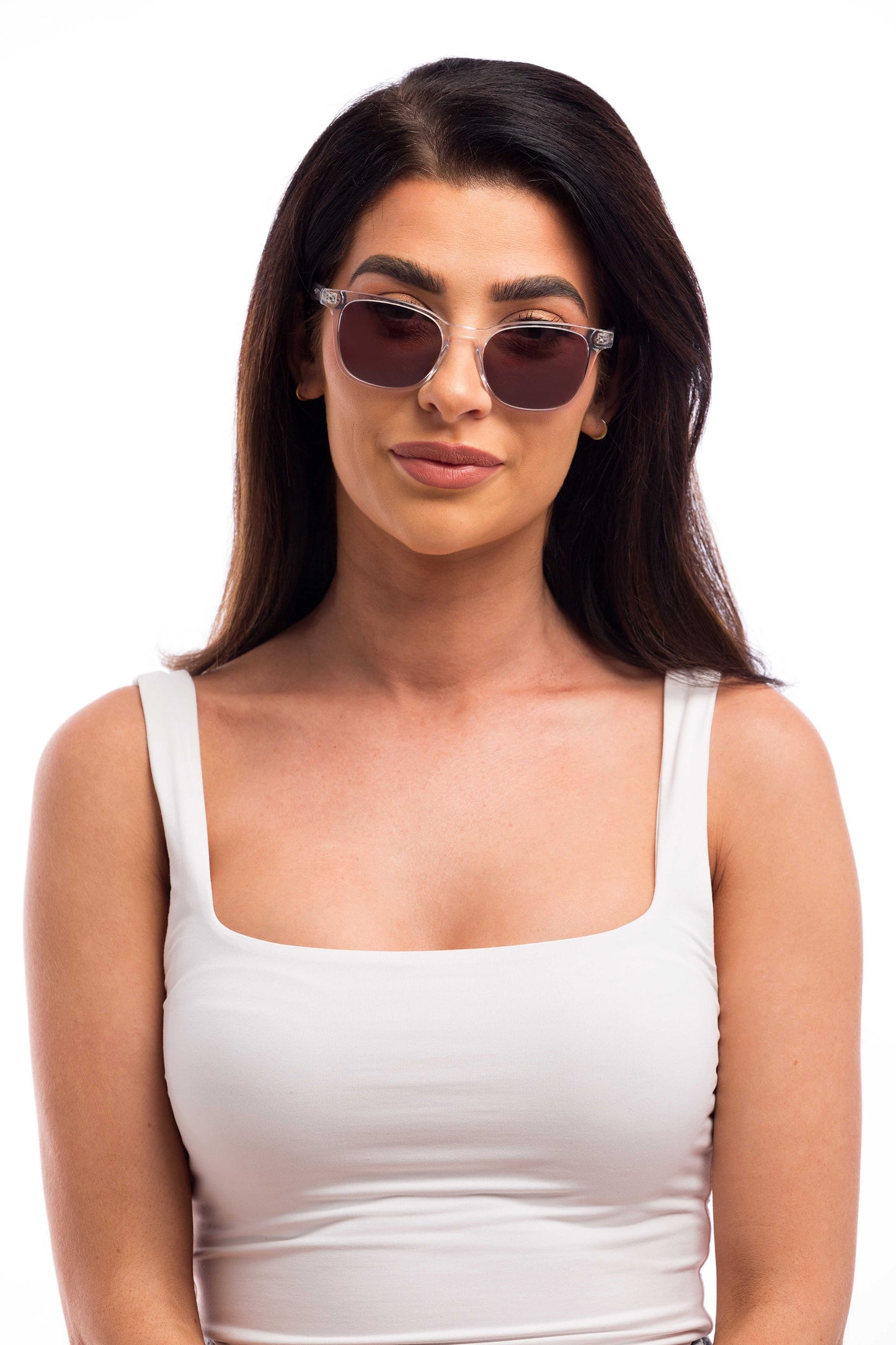 Crystal Sunglasses (Brown)